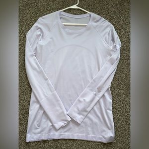 Swiftly Tech Long Sleeve Shirt 2.0 in Lavender Dew -Size 12